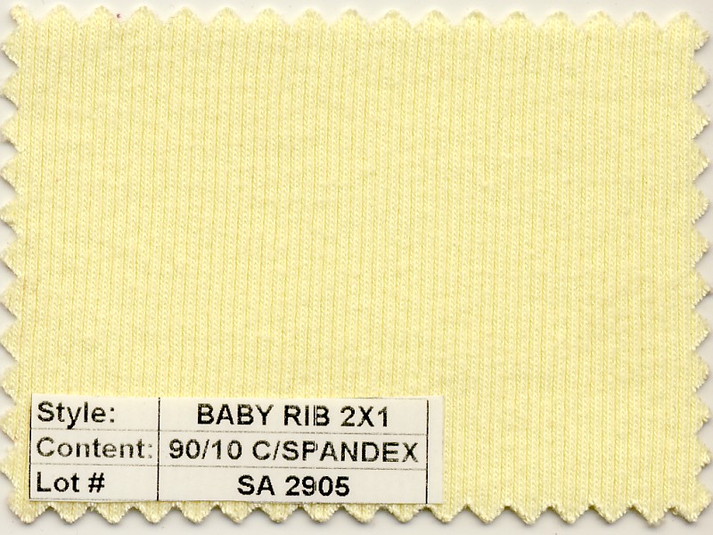 Baby Rib 2x1 Cotton Spandex